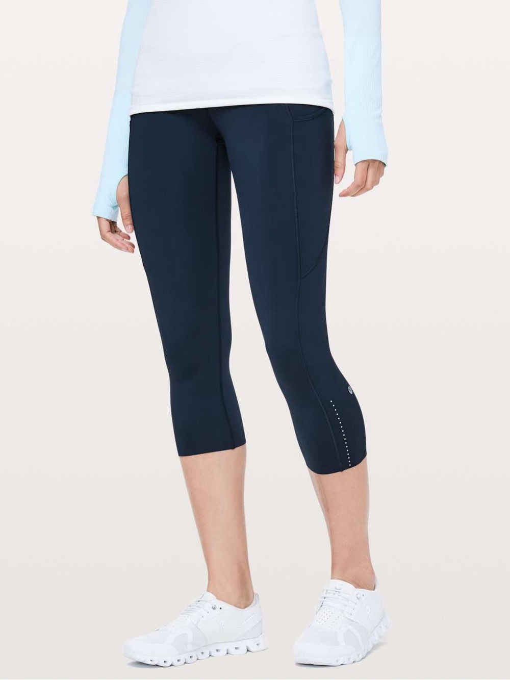🍋 LULULEMON True Navy Fast & Free Crop Leggings W6AS5S